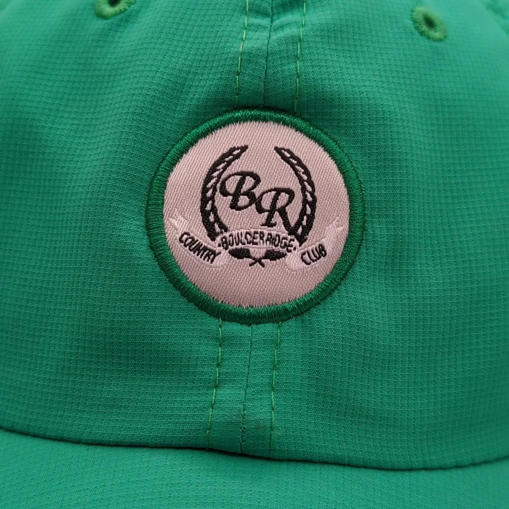 Boulder Ridge Country Club Hat Golf Cap Green Adjustable Ouray